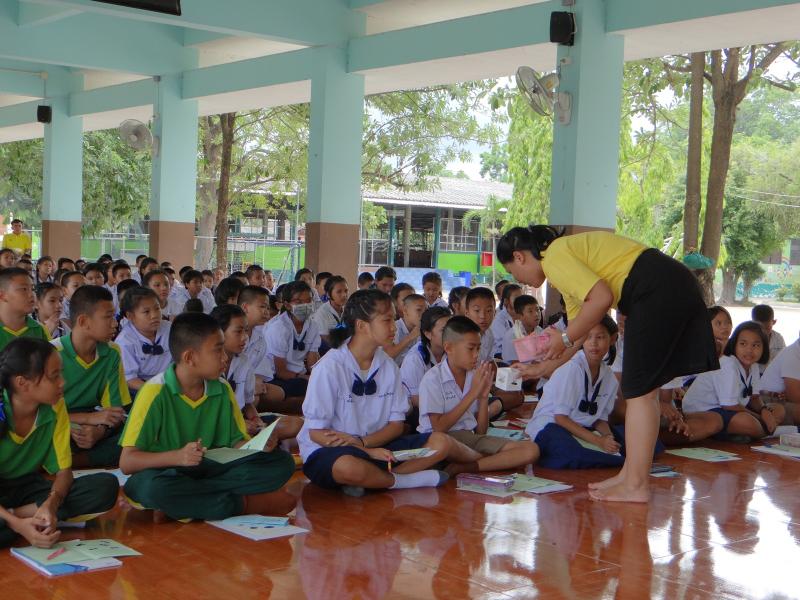 ศาลาธนารักษ์ 1 จังหวัดเชียงใหม่ เผยแพร่ความรู้เกี่ยวกับวิวัฒนาการเงินตราไทย ณ โรงเรียนบ้านแม่โจ้